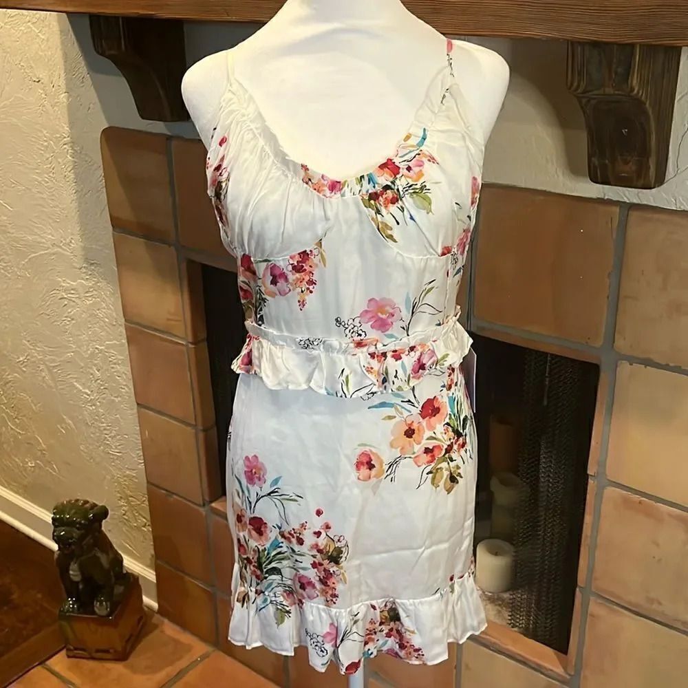 Majorelle for Revolve Floral Nova Mini Dress, XL!